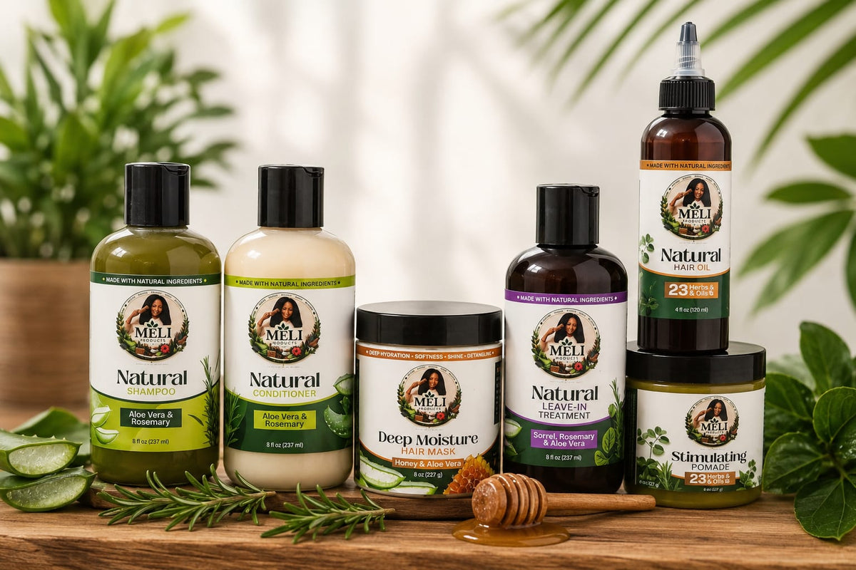 Meli Complete Hair Care Bundle – All 8 Natural Products
