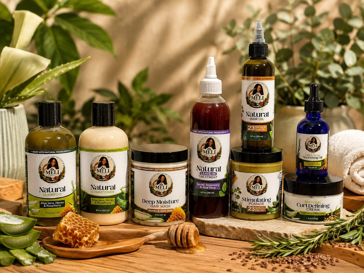 Meli Complete Hair Care Bundle – All 8 Natural Products