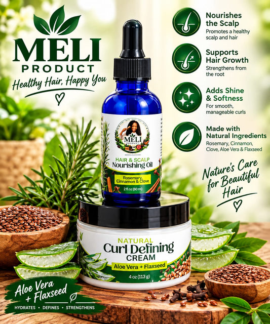 Natural Hair Combo: Oil + Curl Cream